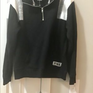 VS PINK half zip pull over